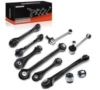 Frankberg Bras de Suspension 10-pièces Arrière Compatible avec Série 1 E81 E87 2004-2009, Série 1 Cabriolet E88 2007-2009, Série 3 E90, Break E91, Coupé E92 2005-2009