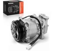 Frankberg Compresseur de Climatisation avec attelage Compatible avec 206 2D 2A/C 2E/K Berlingo/Berlingo First M GFK GJK MF 106 1A 1C Saxo S0 S1 S3 9616821580, y compris huile prép