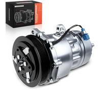 Frankberg Compresseur de Climatisation avec embrayage Compatible avec California T4 Camper 70J 7DJ 7DK Transporter IV LT 28-35 II LT 28-46 II Remplacer# 7D0820805K, huile incluse