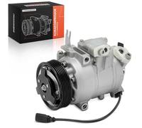 Frankberg Compresseur de Climatisation avec embrayage Compatible avec Golf IV 1J1 Polo 6C1 6R1 Polo 9N Fabia I 6Y2 Ibiza III 6L1 R.o.o.m.s.t.e.r 5J Remplacer# 6Q0820803Q, huile incluse