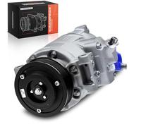 Frankberg Compresseur de Climatisation avec embrayage Compatible avec Golf VI 5K1 Transporter V Bus 7EB/7EJ/7HB/7HJ Ama.rok Multi.van V Remplacer# 7E0820803A, huile incluse