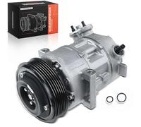 Frankberg Compresseur de Climatisation avec embrayage Essence Compatible avec Corsa D S07 1.0L 1.2/1.2 LPG 1.2L 1.4L Corsa E X15 1.2 1.4/1.4 LPG 1.4L Remplacer# 55701200, huile incluse