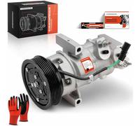 Frankberg Compresseur de Climatisation Compresseur AC avec attelage Essence Compatible avec KA+ FK/UK 1.2 2018 2019 2020 2021 2022 2023 2024 2025 Remplacer# J2BH19D629AA 2248449, y compris huile prép