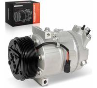 Frankberg Compresseur de climatisation de voiture avec embrayage Diesel Compatible avec NV300 X82 Vivaro E7 J7 F7 X82 Laguna II BG0/1 KG0/1 Trafic JL FL EL JG FG Remplacer# 8200848916, huile incluse