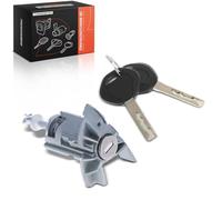 Frankberg Cylindre de serrure de porte clé argent avant gauche compatible avec X5 E53 SUV Replace# 51217035421
