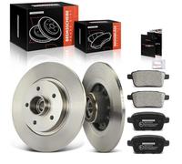 Frankberg Disques de frein arrière 274 mm compatibles avec Kangoo/Grand Kangoo KW0/1 Kangoo Be Bop KW0/1 Kangoo Express Replace# 7701209869