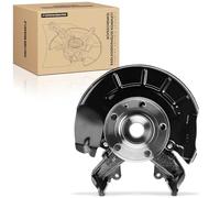 Frankberg Fusée d'Essieu Suspension de Roue Avant Gauche Compatible avec Polo 6C1 6R1 Fabia II 542 Polo 9A 9N Ibiza IV 6J5 6P1 Fabia III NJ3 Remplacer# 6Q0407255AC