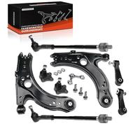 Frankberg Jeu de bras de suspension 8 pièces Kit Avant Compatible avec A3 8L1 1996-2003 Leon 1M1 1999-2006 Toledo II 1M2 1998-2004 O.c.t.a.v.i.a I 1U2 1996-2010 Golf IV 1J1 1997-2005