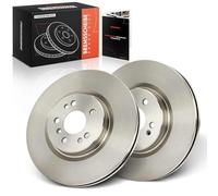Frankberg Jeu de disques de frein pour essieu avant compatible avec classe M W164 ML 280-500 3.0L-5.5L 2005-2011 Classe R V251 W251 R 280-R 350 3.0L 3.5L 2006-2012 Replace# 16442 Référence : 11312.