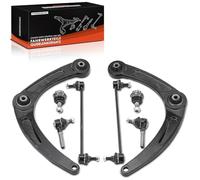 Frankberg Kit de bras de suspension 12 pièces Essieu Avant Compatible avec C4 Coupé LA 1.4L-2.0L Bras de Suspension 307 3A/C 1.4L-2.0L Biellette Barre Stab C4 I LC 1.4L-2.0L Remplacer# 1610930280