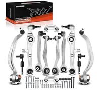 Frankberg Kit de Bras de Suspension Avant Compatible avec A4 8E2 8EC B6 B7 2000-2008 A4 Avant 8ED 8E5 B6 B7 2001-2008 A4 Cabriolet 8H7 B6 8HE B7 2002-2009 Remplacer# 8E0498998