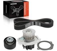 Frankberg Kit de Courroie de Distribution Pompe à eau Compatible avec Combo Tour X12 169 Punto 199 Compass M6 M7 MP MV Idea 350 Bravo II 198 Doblo Cargo 263 500 312 Giulietta