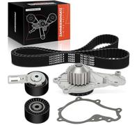 Frankberg Kit de Courroie de Distribution Pompe à eau Diesel Compatible avec Berlingo B9 DS3 SA Jumpy VF7 B-Max JK Ecosport Galaxy WA6 Grand C-Max DXA/CB7 DXA/CEU S-Max WA6 207 WA WC