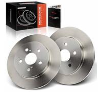 Frankberg Kit de Disques de Frein incl. 2x Disques de Frein Arrière Pleins Ø259mm Compatible avec Prius W3 CT ZWA10 Verso S P12 Prius PHV W52 Remplacer# 4243112310, 4243102200