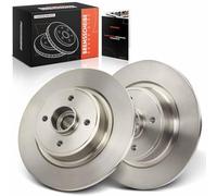 Frankberg Kit de Disques de Frein incl. 2x Disques de Frein Arrière Pleins Ø274mm Compatible avec Grand Scénic II JM0/1 1.5L-2.0L 2004-2009 Remplacer# 7701208230