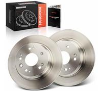Frankberg Kit de Disques de Frein incl. 2x Disques de Frein Arrière Pleins Ø282mm Compatible avec FR-V BE Stream RN Remplacer# 42510S7AJ50,42510S7AJ00