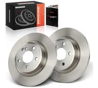 Frankberg Kit de Disques de Frein incl. 2x Disques de Frein Arrière Pleins Ø290mm Compatible avec Qashqai II SUV J11 J11 Kadjar HA HL Remplacer# 432064EA0A, 432064EA0B