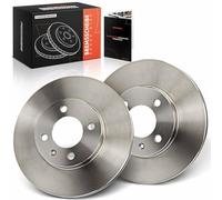 Frankberg Kit de Disques de Frein incl. 2x Disques de Frein Avant ventilés Ø256mm Compatible avec L.u.p.o 6E1 6X1 Golf III Variant 1H5 Golf IV Cabriolet Remplacer# 6NO615301D