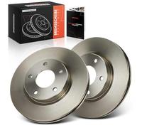 Frankberg Kit de Disques de Frein incl. 2x Disques de Frein Avant ventilés Ø280mm Compatible avec Juke F15 Pulsar Hayon C13 Remplacer# 402061KA2A,402061KA3A