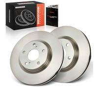 Frankberg Kit de Disques de Frein incl. 2x Disques de Frein Avant ventilés Ø296mm Compatible avec A.u.r.i.s Break E18 R.A.V 4 IV A4 Au.r.i.s E15 Remplacer# 4351233140,4351242050