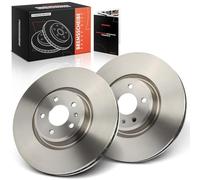 Frankberg Kit de Disques de Frein incl. 2x Disques de Frein Avant ventilés Ø349mm Compatible avec A6 Avant 4A5 A4 Avant 8W5 8WD T.o.u.a.r.e.g CR7 RC8 Q5 Remplacer# 80A615301G,4M0615301AN