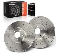 Frankberg Kit de Disques de Frein incl. 2x Disques de Frein Avant ventilés Ø360mm Compatible avec GLC X253 T-Model S213 T-Model S205 Remplacer# A0004212312