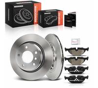 Frankberg Kit de frein incl. 2x Disques de Frein + 4x Plaquettes de frein Arrière Compatible avec 3er Break E46 3er E46 3er Cabriolet E46 3er Coupé E46 Remplacer# 34216750190