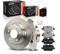 Frankberg Kit de frein incl. 2x Disques de Frein + 4x Plaquettes de frein Arrière Compatible avec 3er E90 1er E87 1er E81 3er Coupé E92 Remplacer# 34216769271,34214031725