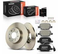 Frankberg Kit de frein incl. 2x Disques de Frein + 4x Plaquettes de frein Arrière Compatible avec aveco 955 Remplacer# 77365752,51865104