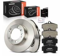 Frankberg Kit de frein incl. 2x Disques de Frein + 4x Plaquettes de frein Arrière Compatible avec B.o.x.s.t.e.r 986 2.5 2.7 1996-2004 Remplacer# 98635293910,99635293903