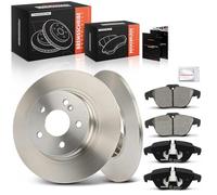 Frankberg Kit de frein incl. 2x Disques de Frein + 4x Plaquettes de frein Arrière Compatible avec T-Model S204 Cabriolet A207 Coupé Remplacer# A0054200720