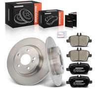 Frankberg Kit de frein incl. 2x Disques de Frein + 4x Plaquettes de frein Arrière Compatible avec LA X156 CLA Shooting Brake X117 W242 W246 Remplacer# 0064202320