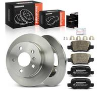 Frankberg Kit de frein incl. 2x Disques de Frein + 4x Plaquettes de frein Arrière Compatible avec W245 W169 Remplacer# A1694230312,A1694230912