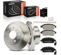 Frankberg Kit de frein incl. 2x Disques de Frein + 4x Plaquettes de frein Arrière Compatible avec Ducato Camionnette 250 Ducato Bus 250 Boxer Bus Jumper Bus Remplacer# 1607880480