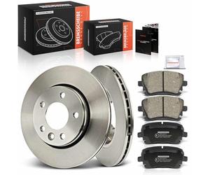 Frankberg Kit de frein incl. 2x Disques de Frein + 4x Plaquettes de frein Arrière Compatible avec M.u.l.t.i.v.a.n VI SGF SGM SGN SHM SHN Remplacer# 7H0698451C