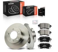 Frankberg Kit de frein incl. 2x Disques de Frein + 4x Plaquettes de frein Arrière Compatible avec Master II Interstar Movano Remplacer# 4403045,7700314107