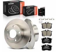 Frankberg Kit de frein incl. 2x Disques de Frein + 4x Plaquettes de frein Arrière Compatible avec Passa.t Variant 3B5 Passa.t Variant 3B6 A6 4B2 4B4 Remplacer# 1J0698451D, 1J0698451E