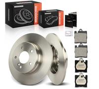 Frankberg Kit de frein incl. 2x Disques de Frein + 4x Plaquettes de frein Arrière Compatible avec SLK R171 LC CL203 T-Model S203 Remplacer# 0034205220,0024205220