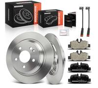 Frankberg Kit de frein incl. 2x Disques de Frein + 4x Plaquettes de frein Arrière Compatible avec Vito Bus W639 Vito/mixte Camionnette W639 Viano W639 Remplacer# A0064204420