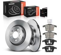 Frankberg Kit de frein incl. 2x Disques de Frein + 4x Plaquettes de frein Arrière Compatible avec XC90 I 275 2002-2014 Remplacer# 274330