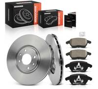 Frankberg Kit de frein incl. 2x Disques de Frein + 4x Plaquettes de frein Avant Compatible avec 208 I CA CC 308 SW I 4E 4H 308 I 4A 4C 3008 MPV 0U Remplacer# 4249J8,425260