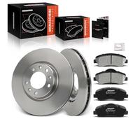 Frankberg Kit de frein incl. 2x Disques de Frein + 4x Plaquettes de frein Avant Compatible avec 308 SW II L4 LC LJ LR LX 308 II L3 LB LH LP LW Remplacer# 1608691380, 1610699280