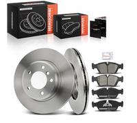 Frankberg Kit de frein incl. 2x Disques de Frein + 4x Plaquettes de frein Avant Compatible avec 3er Break E46 3er Cabriolet E46 Z4 Roadste.r E85 3er E46 Remplacer# 34116761244
