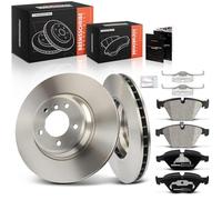 Frankberg Kit de frein incl. 2x Disques de Frein + 4x Plaquettes de frein Avant Compatible avec 3er Cabriolet E93 330i 330d 3er Break E91 330d 335d Remplacer# 34116764540,34116761283