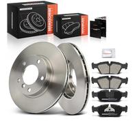 Frankberg Kit de frein incl. 2x Disques de Frein + 4x Plaquettes de frein Avant Compatible avec 3er Compact E46 3er E46 3er Break E46 3er Cabriolet E46 Remplacer# 34116761244