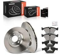 Frankberg Kit de frein incl. 2x Disques de Frein + 4x Plaquettes de frein Avant Compatible avec 5er Break F11 5er F10 Remplacer# 34116850886