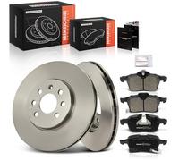 Frankberg Kit de frein incl. 2x Disques de Frein + 4x Plaquettes de frein Avant Compatible avec Astra H A04 Astra H Twintop A04 Astra H Caravan A04 Astra H GTC Remplacer# 569067