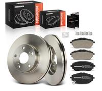 Frankberg Kit de frein incl. 2x Disques de Frein + 4x Plaquettes de frein Avant Compatible avec Auri.s Break E18 Auri.s E18 Remplacer# 0446502391, 0446502390