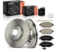 Frankberg Kit de frein incl. 2x Disques de Frein + 4x Plaquettes de frein Avant Compatible avec aveco 955 Bravo II 198 Delta III 844 Stilo Multi Wagon 192 Remplacer# 77364589,9949279