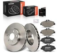 Frankberg Kit de frein incl. 2x Disques de Frein + 4x Plaquettes de frein Avant Compatible avec W211 Remorque VF211 Remplacer# A0044207920